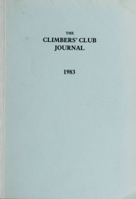 Climbers' Club 1983 Journal cover